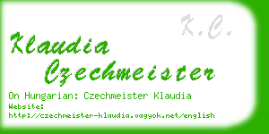 klaudia czechmeister business card